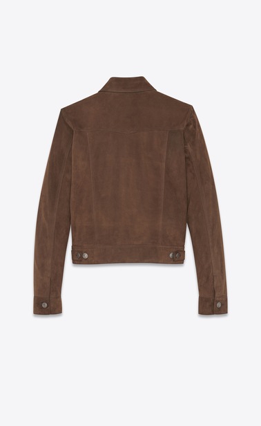 suede denim jacket